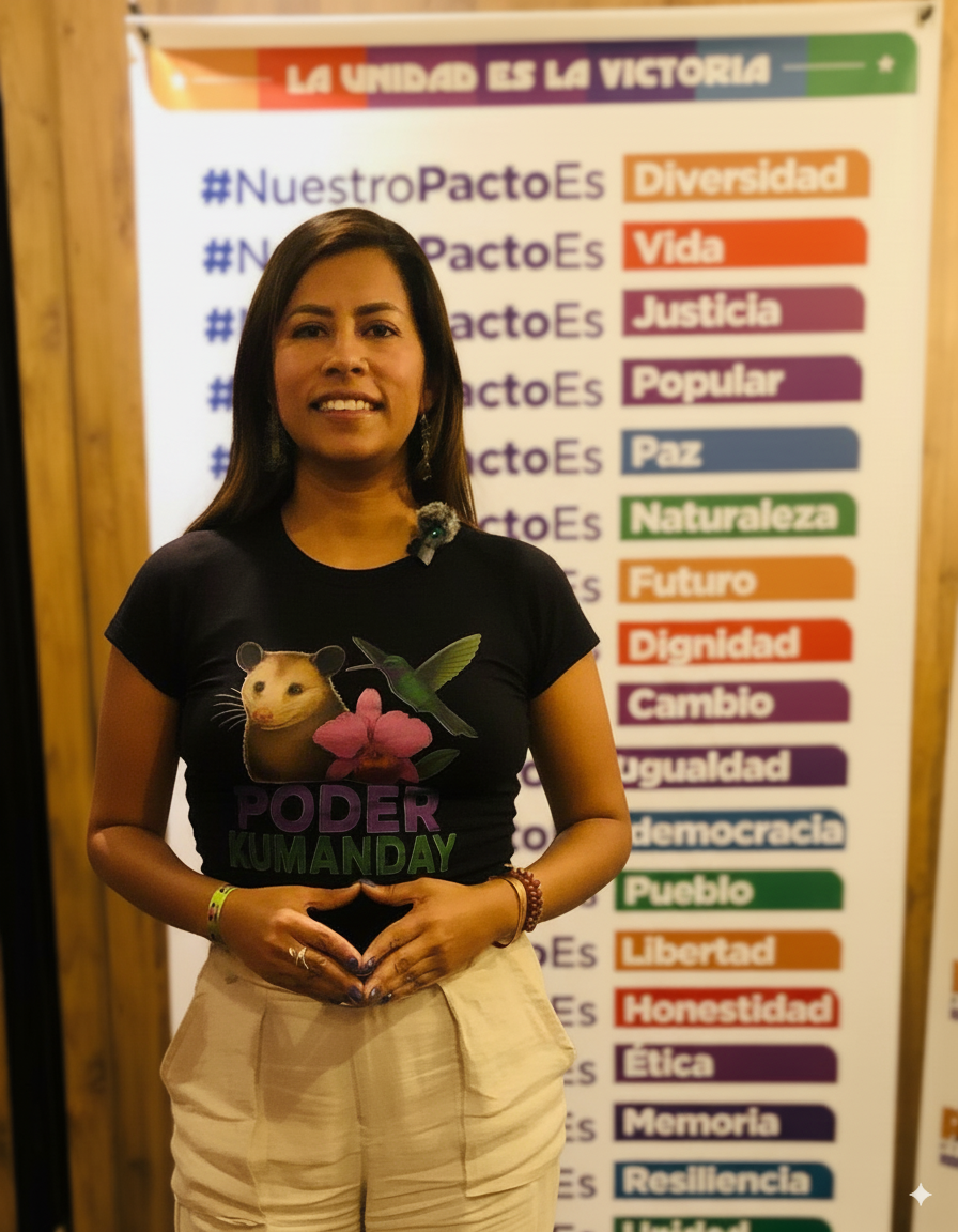 Erika en asamblea social